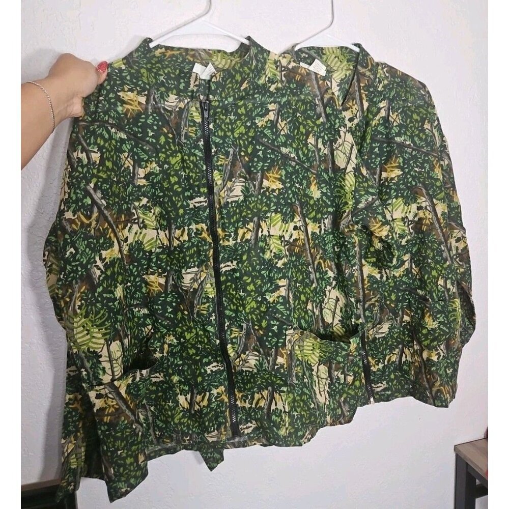 bushlan Camo zipper closure long sleeve hunting gear lot of 2 size medium